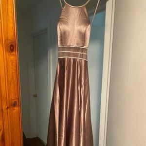 A dark pink prom dress/formal dress only wore it once in good condition